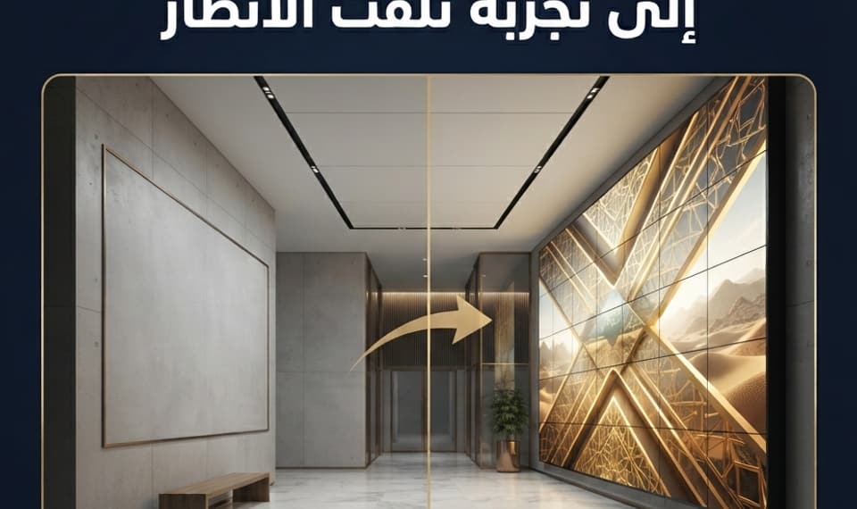 From an ordinary space... to an eye-catching experience